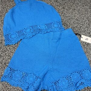 Sincerely Jules Blue Knit Set